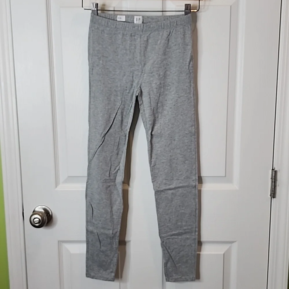 GAP Kids Heathered Gray and Pink Leggings 2 Piece Lot, Girls Size XL (12)